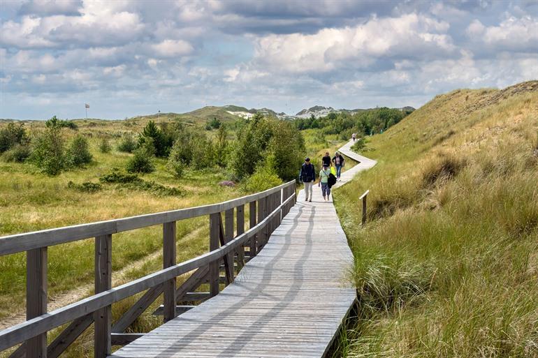 Wandelen door de duinen van Amrum
