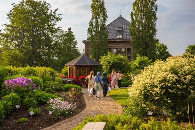 Wandelen door de prachtige tuinen