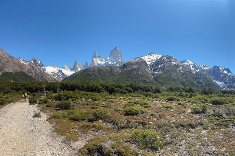 Wandelen door de steppe