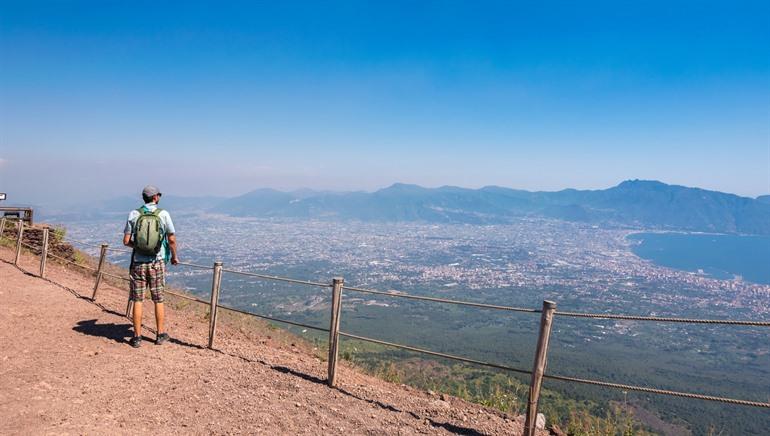 Wandelpad naar de Vesuvius