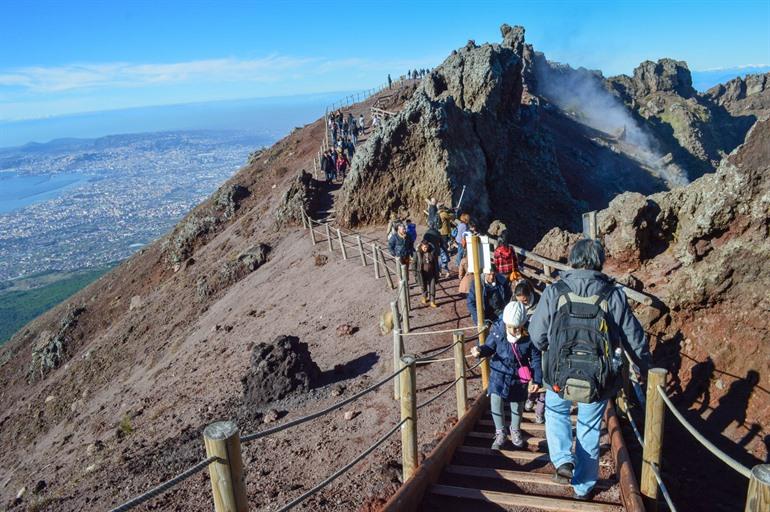 Wandelpad naar de Vesuvius