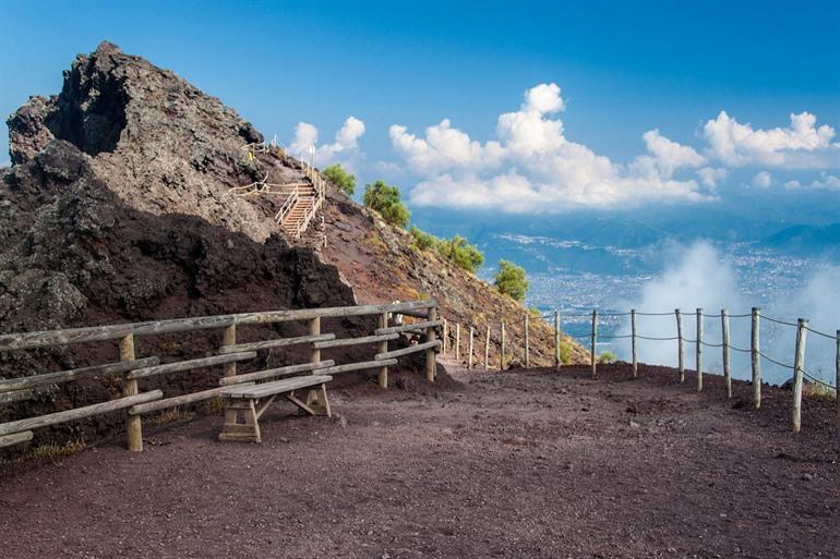Wandelpad naar de Vesuvius