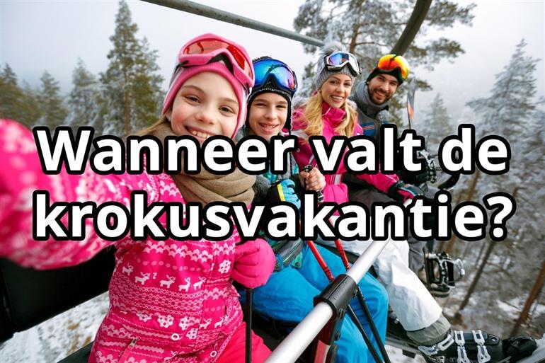Wanneer valt de krokusvakantie?