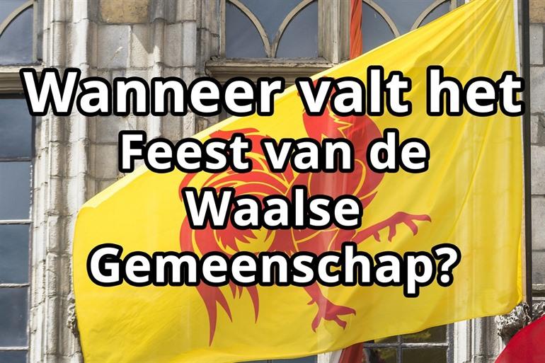 Wanneer valt het Feest van de Waalse Gemeenschap?