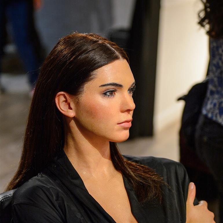 Wassen beeld Kendall Jenner in Madame Tussauds, Londen