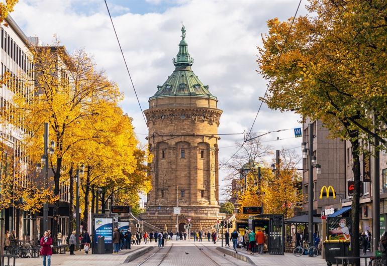 Wasserturm (Watertoren) van Mannheim, Baden-Württemberg