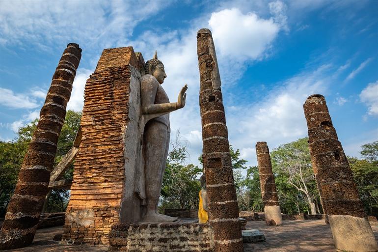 Wat Saphan Hin in Sukhothai, Thailand