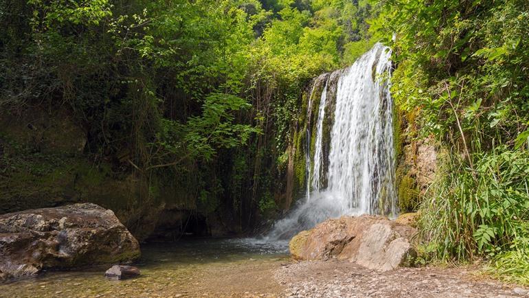 Waterval in de Valle delle Ferriere, Amalfi