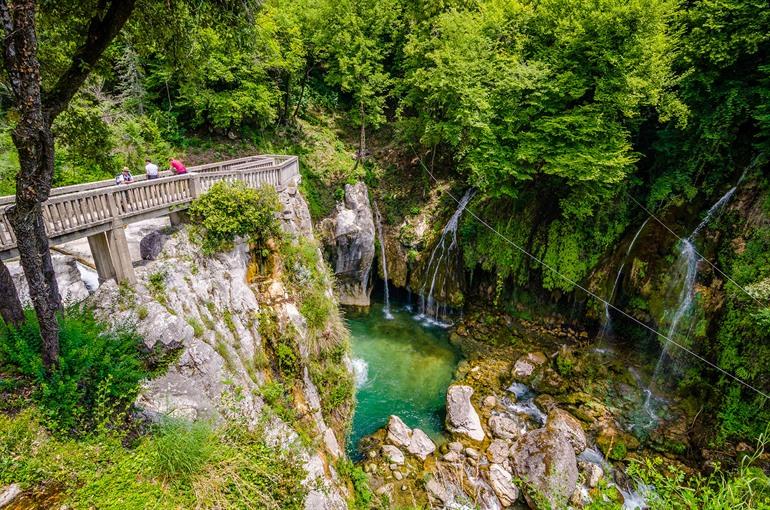 Watervallen Saut du Loup, Provence