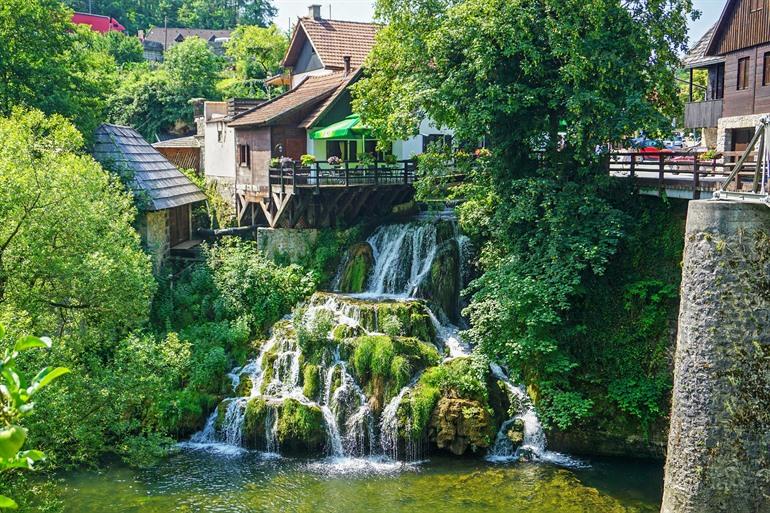 Watervallen van Rastoke, Kroatië
