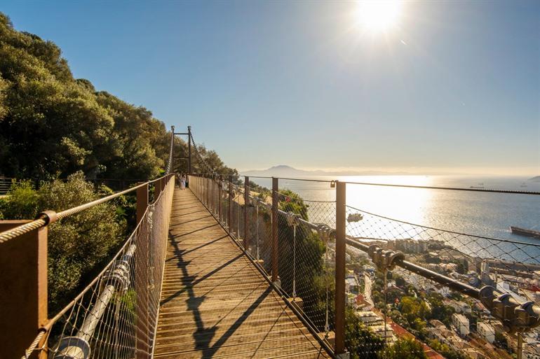 Windsor Suspension Bridge in Gibraltar