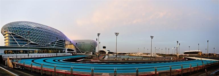 Yas Marina Circuit in Abu Dhabi, VAE