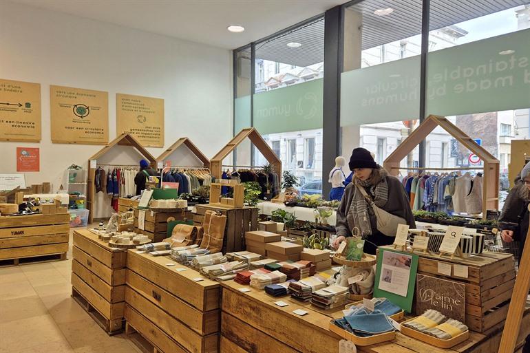 YUMAN, duurzaam winkeltje in Sint-Gillis