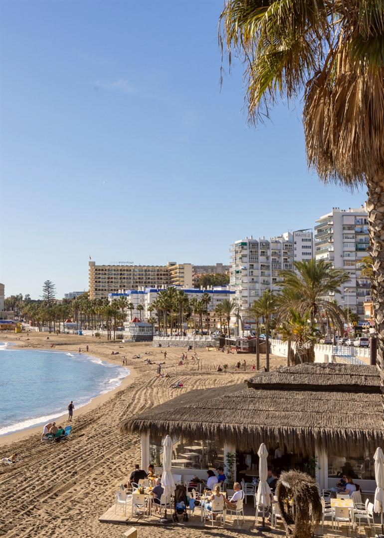 Zicht op Playa de Santa Ana