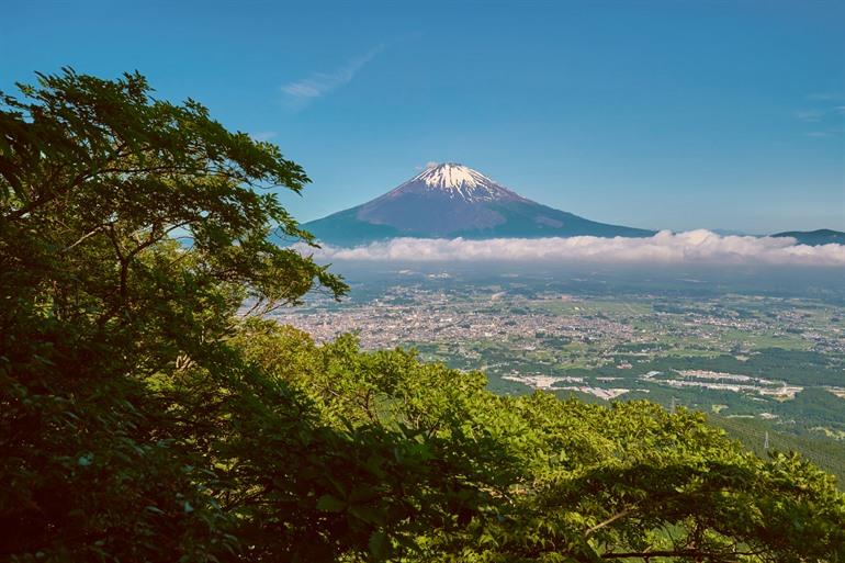 Zicht vanaf Mount Ashigara