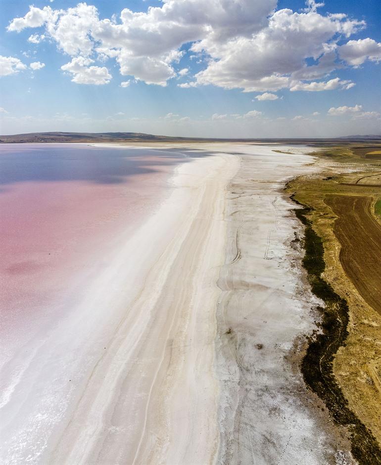 Zoutmeer Tuz Gölü, het tweede grootste meer van Turkije