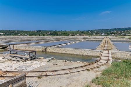 Zoutpannen van Piran bezoeken in Slovenië