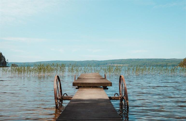 Zwemmen in de meren in Zweden