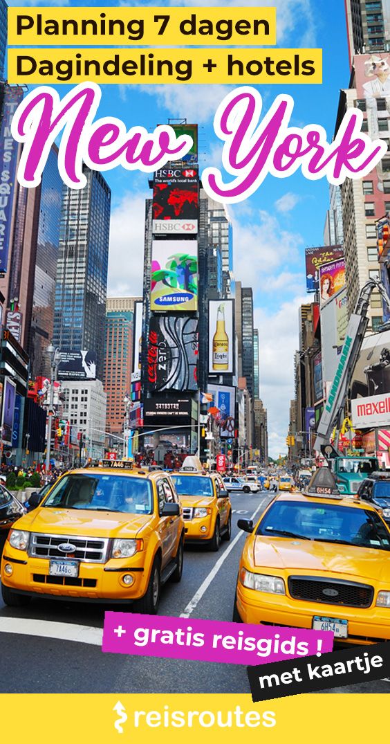 Pinterest Citytrip New York in 7 dagen: Wat te doen? Planning, hotels & tips