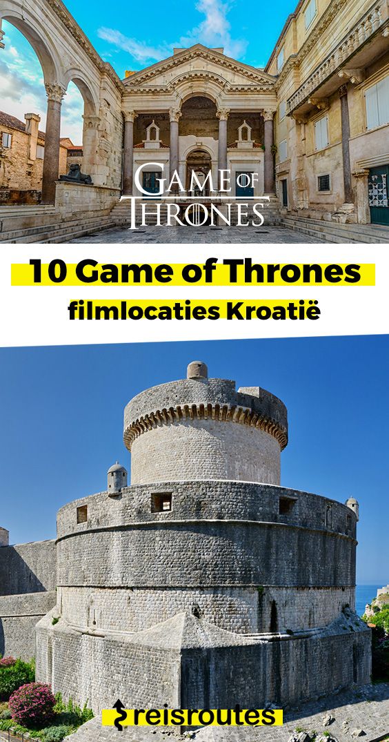 Pinterest 10 x Game of Thrones filmlocaties in Kroatië: Lijst + kaartje