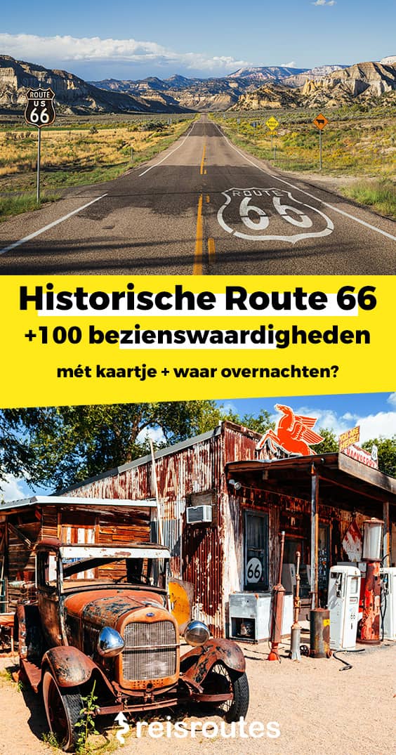 Pinterest Roadtrip langs Route 66? Ontdek +100 bezienswaardigheden mét kaartje