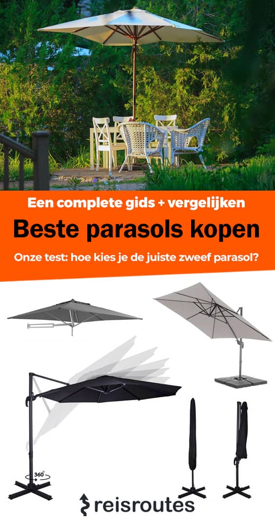 Pinterest 5 x beste parasol kopen 2025: wat zijn goede parasols voor in je tuin? + kooptips