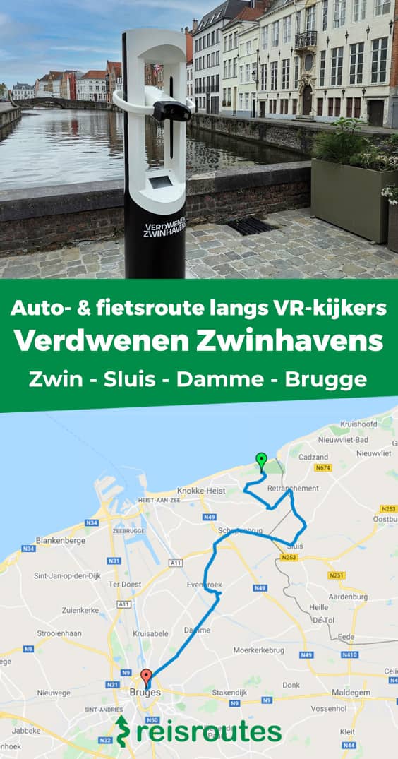 Pinterest Fietsroute en autoroute langs 4 VR-kijkers bij voormalige Zwinhavens