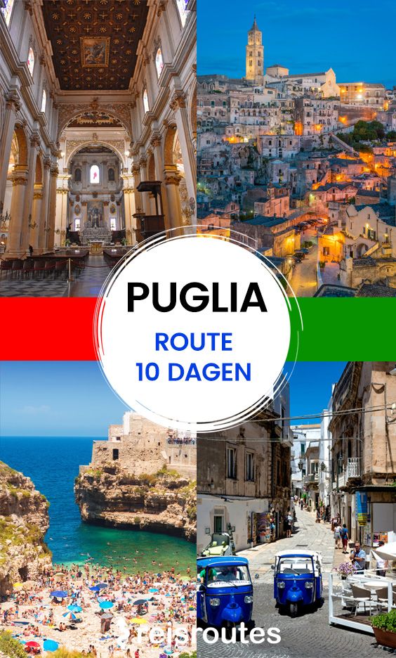 Pinterest Rondreis Puglia (10-14 dagen) Onze uitgestippelde route + kaartje