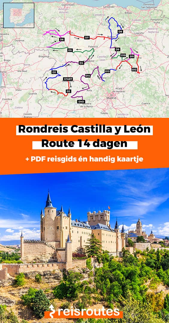 Pinterest Rondreis Castilla y León (14 dagen): Complete route, reisschema + kaart