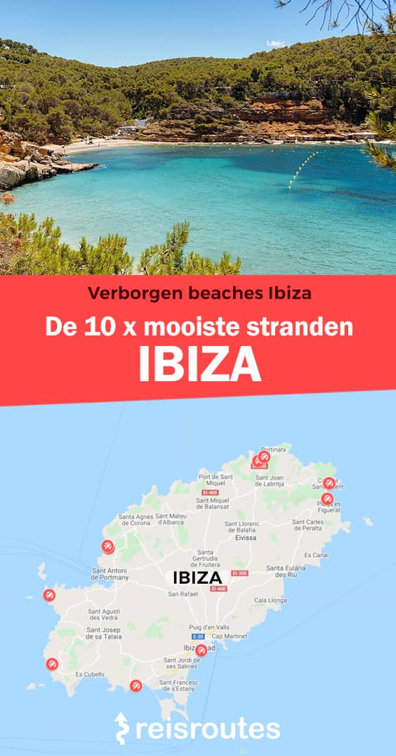 Pinterest Dit zijn dé 10 mooiste stranden van Ibiza + kaartje met ligging