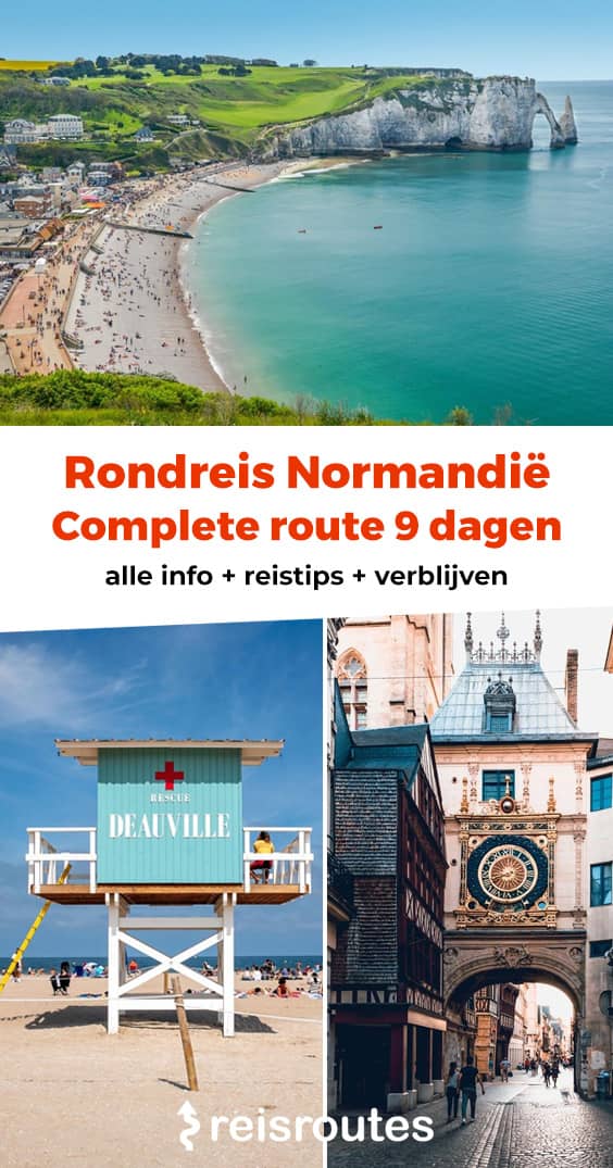 Pinterest Roadtrip Normandië met auto of camper: Route 9 dagen langs alle highlights + kaartje