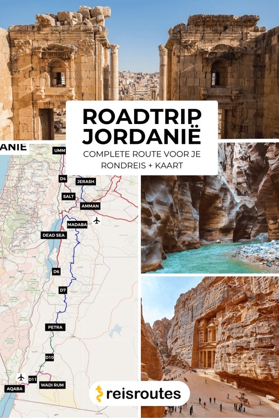 Pinterest Roadtrip Jordanië (10-14 dagen) Complete route voor je rondreis + kaart