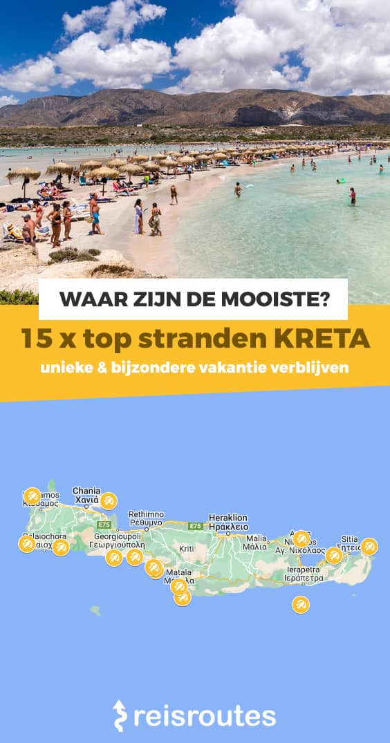 Pinterest Ontdek dé 15 mooiste stranden op Kreta? Onze favoriete kustplaatsen + kaart & foto's