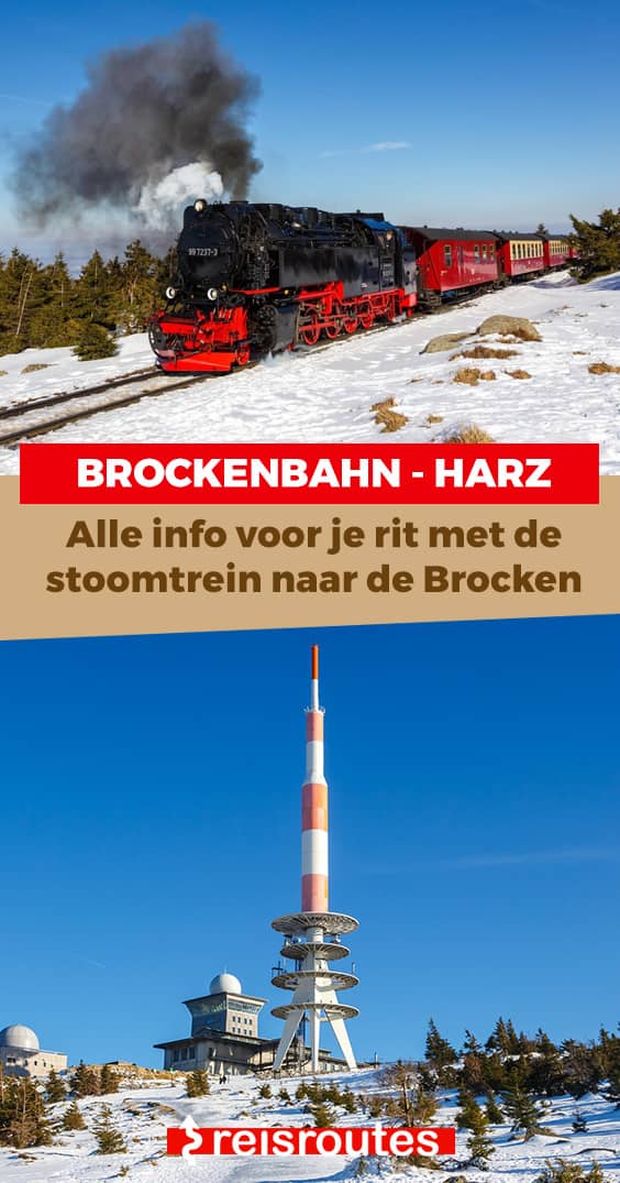 Pinterest Met de Brockenbahn stoomtrein naar de top van de Brocken, de hoogste berg van de Harz
