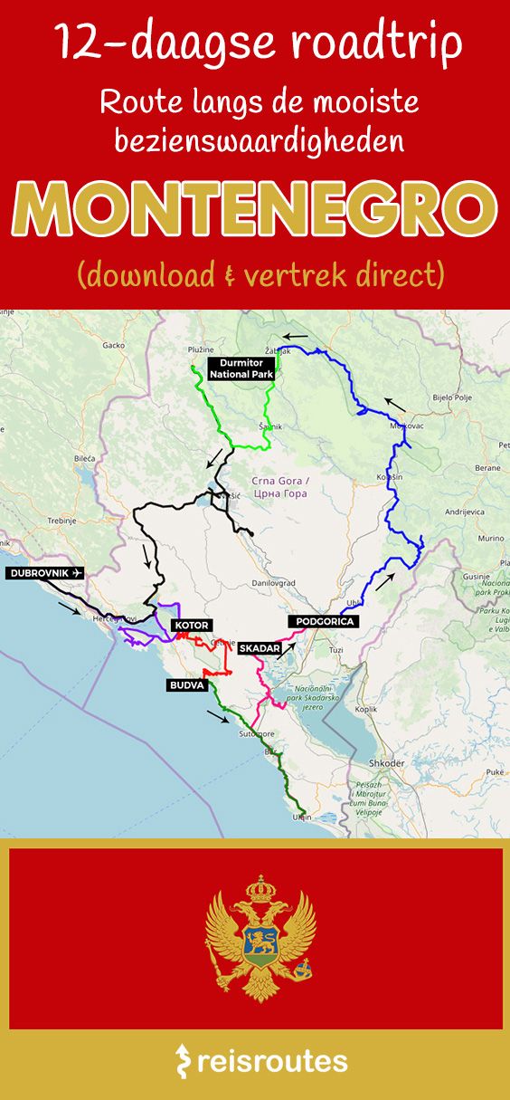 Pinterest Rondreis Montenegro (12 dagen): Uitgestippelde route, tips en reisschema