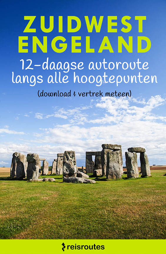 Pinterest Rondreis Zuidwest-Engeland, autoroute langs alle highlights + kaart