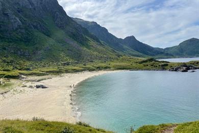 Dronningruta wandeling (Koninginnenroute) op de Vesterålen