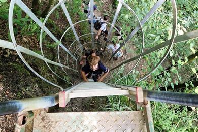 Laddertjeswandeling in Rochehaut