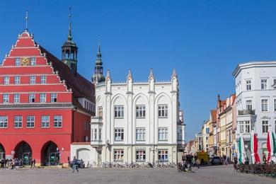 Stadswandeling in Greifswald, historische universiteitsstad