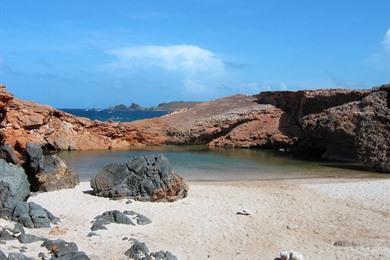 Wandeling langs de Noordkaap op Aruba