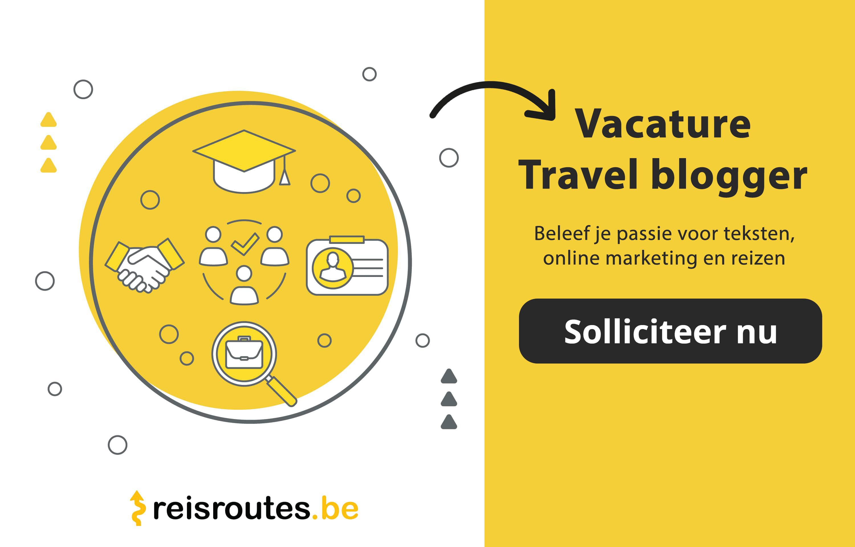 Vacature Full-time Travel blogger / Content creator